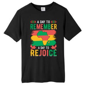 Juneteenth Emancipation Day A Day To Remember And Rejoice Tall Fusion ChromaSoft Performance T-Shirt