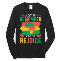 Juneteenth Emancipation Day A Day To Remember And Rejoice Tall Long Sleeve T-Shirt