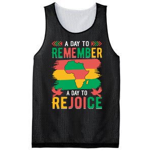 Juneteenth Emancipation Day A Day To Remember And Rejoice Mesh Reversible Basketball Jersey Tank