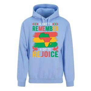 Juneteenth Emancipation Day A Day To Remember And Rejoice Unisex Surf Hoodie