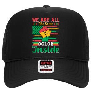 Juneteenth Emancipation Day Celebration High Crown Mesh Back Trucker Hat