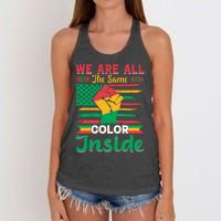 Juneteenth Emancipation Day Celebration Women's Knotted Racerback Tank