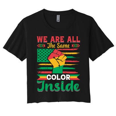 Juneteenth Emancipation Day Celebration Women's Crop Top Tee