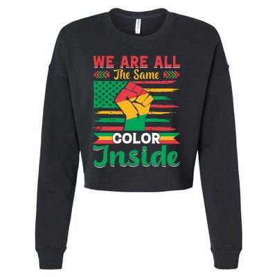 Juneteenth Emancipation Day Celebration Cropped Pullover Crew