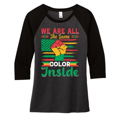 Juneteenth Emancipation Day Celebration Women's Tri-Blend 3/4-Sleeve Raglan Shirt