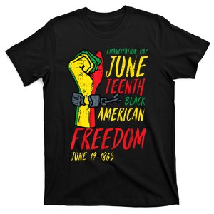 Juneteenth Emancipation Day 1865 Fist African T-Shirt