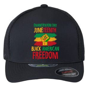 Juneteenth Emancipation Day Black American Freedom Flexfit Unipanel Trucker Cap