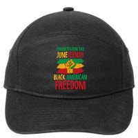 Juneteenth Emancipation Day Black American Freedom 7-Panel Snapback Hat