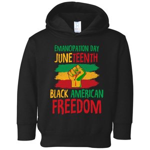 Juneteenth Emancipation Day Black American Freedom Toddler Hoodie