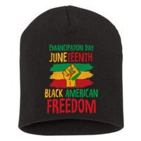 Juneteenth Emancipation Day Black American Freedom Short Acrylic Beanie