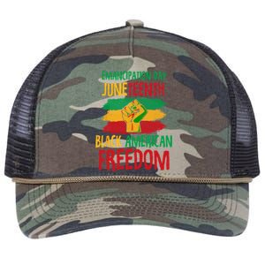 Juneteenth Emancipation Day Black American Freedom Retro Rope Trucker Hat Cap