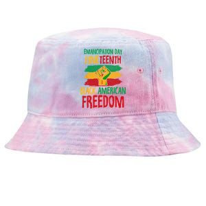 Juneteenth Emancipation Day Black American Freedom Tie-Dyed Bucket Hat