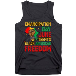 Juneteenth Emancipation Day Black American Freedom Tank Top