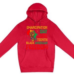 Juneteenth Emancipation Day Black American Freedom Premium Pullover Hoodie