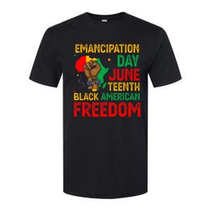 Juneteenth Emancipation Day Black American Freedom Softstyle CVC T-Shirt