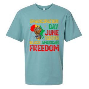 Juneteenth Emancipation Day Black American Freedom Sueded Cloud Jersey T-Shirt