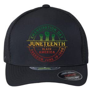 Juneteenth Emancipation Day Freedom 1865 Black America Flexfit Unipanel Trucker Cap