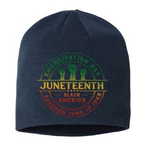 Juneteenth Emancipation Day Freedom 1865 Black America Sustainable Beanie