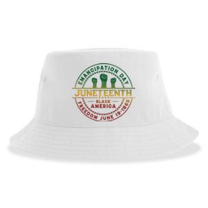 Juneteenth Emancipation Day Freedom 1865 Black America Sustainable Bucket Hat