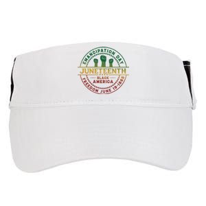 Juneteenth Emancipation Day Freedom 1865 Black America Adult Drive Performance Visor