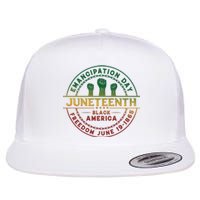 Juneteenth Emancipation Day Freedom 1865 Black America Flat Bill Trucker Hat