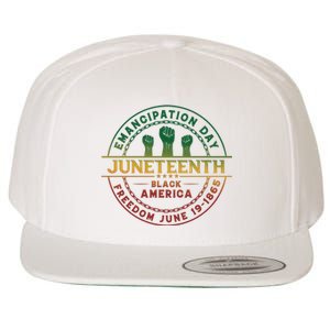 Juneteenth Emancipation Day Freedom 1865 Black America Wool Snapback Cap