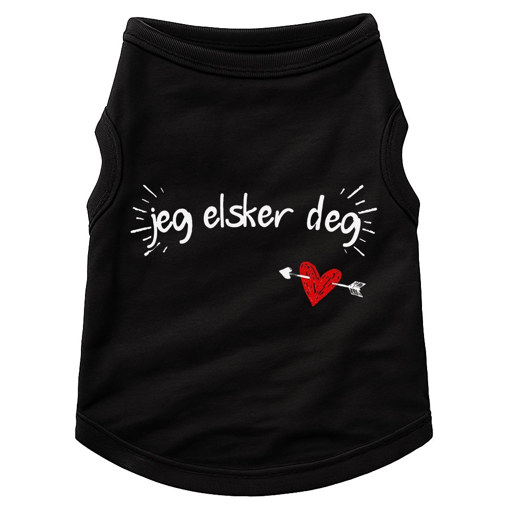 Jeg Elsker Deg I Love You In Norwegian Doggie Tank