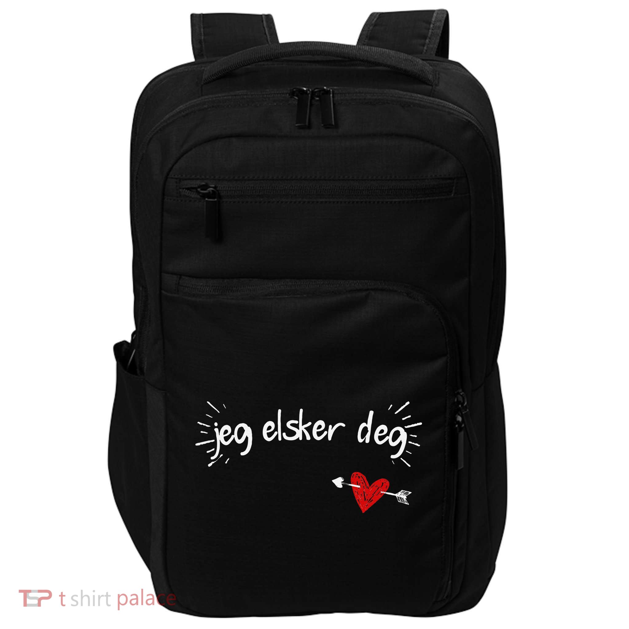 Jeg Elsker Deg I Love You In Norwegian Impact Tech Backpack