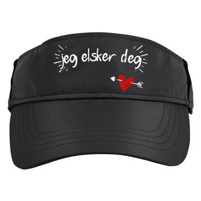 Jeg Elsker Deg I Love You In Norwegian Adult Drive Performance Visor