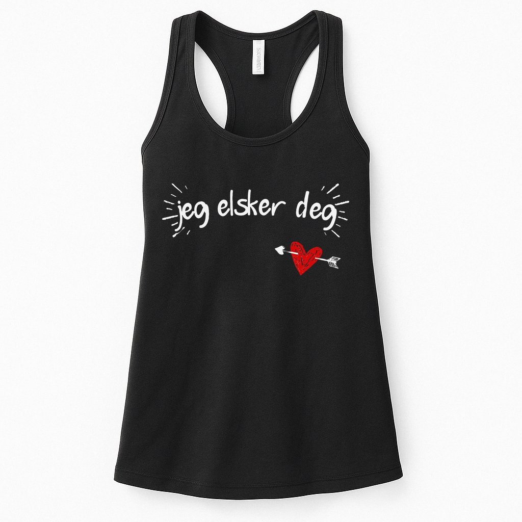 Jeg Elsker Deg I Love You In Norwegian Womens Tank Top