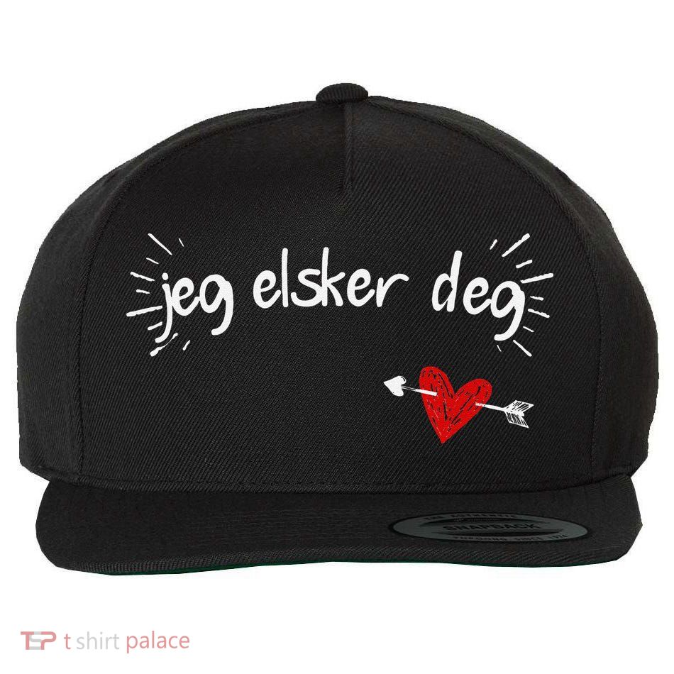 Jeg Elsker Deg I Love You In Norwegian Wool Snapback Cap