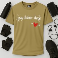 Jeg Elsker Deg I Love You In Norwegian Cooling Performance Crew T-Shirt