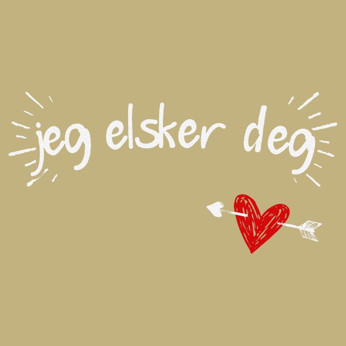 Jeg Elsker Deg I Love You In Norwegian Button