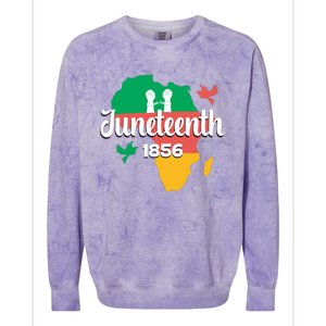 Juneteenth Emancipation Day Commemoration Colorblast Crewneck Sweatshirt