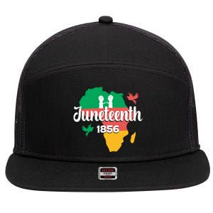 Juneteenth Emancipation Day Commemoration 7 Panel Mesh Trucker Snapback Hat