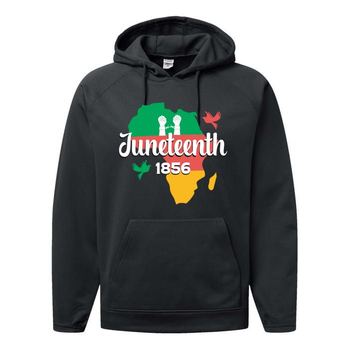 Juneteenth Emancipation Day Commemoration Performance Fleece Hoodie