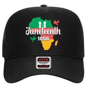 Juneteenth Emancipation Day Commemoration High Crown Mesh Back Trucker Hat