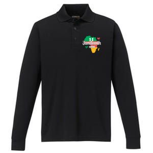 Juneteenth Emancipation Day Commemoration Performance Long Sleeve Polo