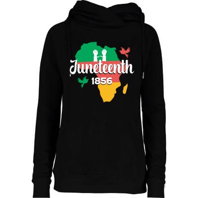 Juneteenth Emancipation Day Commemoration Womens Funnel Neck Pullover Hood