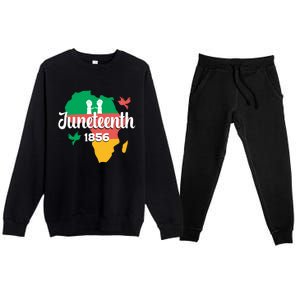 Juneteenth Emancipation Day Commemoration Premium Crewneck Sweatsuit Set