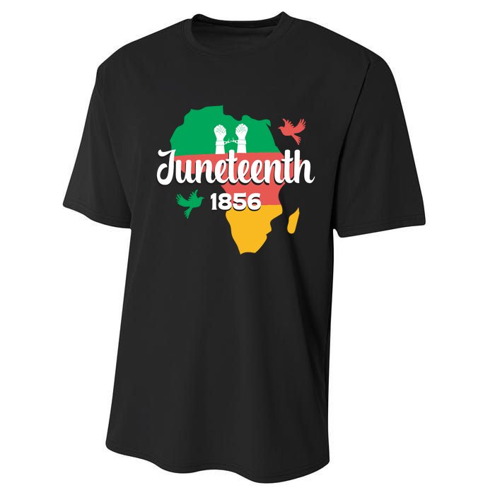 Juneteenth Emancipation Day Commemoration Performance Sprint T-Shirt