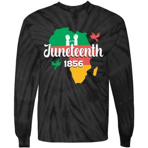 Juneteenth Emancipation Day Commemoration Tie-Dye Long Sleeve Shirt