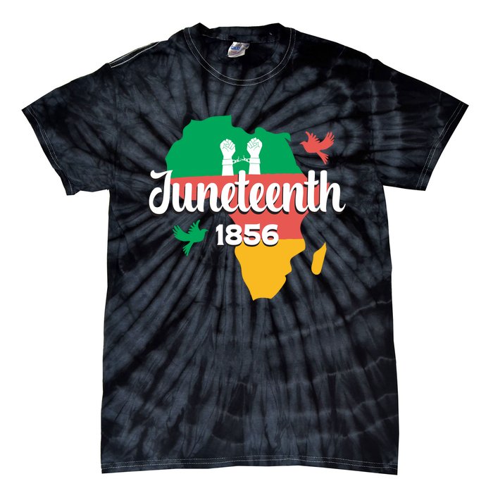 Juneteenth Emancipation Day Commemoration Tie-Dye T-Shirt