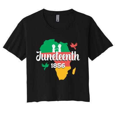 Juneteenth Emancipation Day Commemoration Women's Crop Top Tee