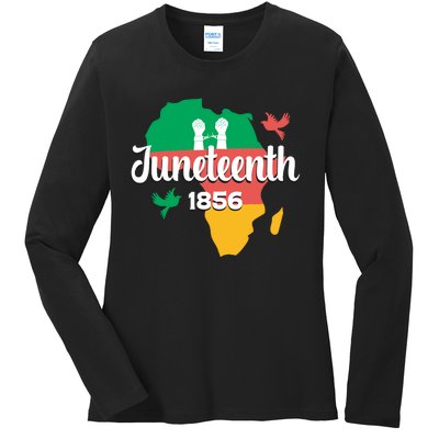 Juneteenth Emancipation Day Commemoration Ladies Long Sleeve Shirt