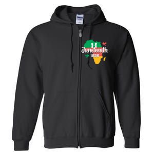 Juneteenth Emancipation Day Commemoration Full Zip Hoodie