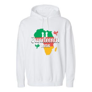 Juneteenth Emancipation Day Commemoration Garment-Dyed Fleece Hoodie