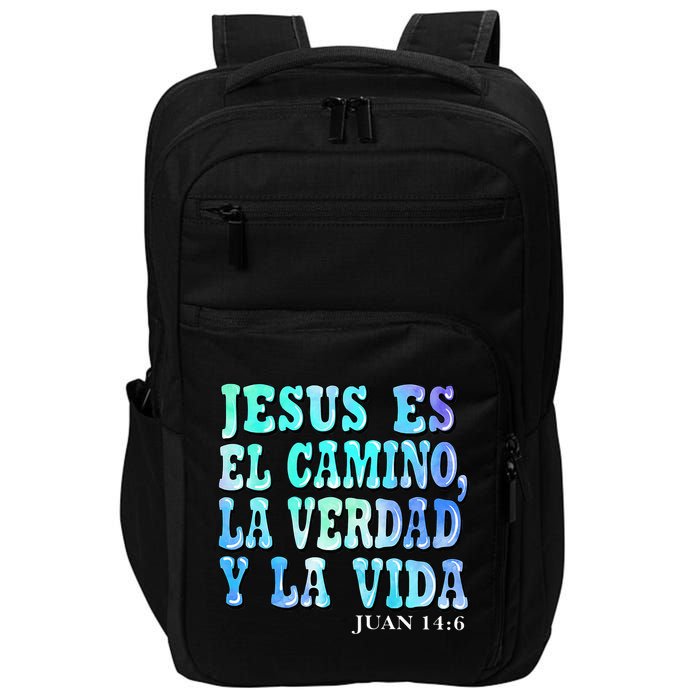 Jesus Es El Camino Premium Impact Tech Backpack