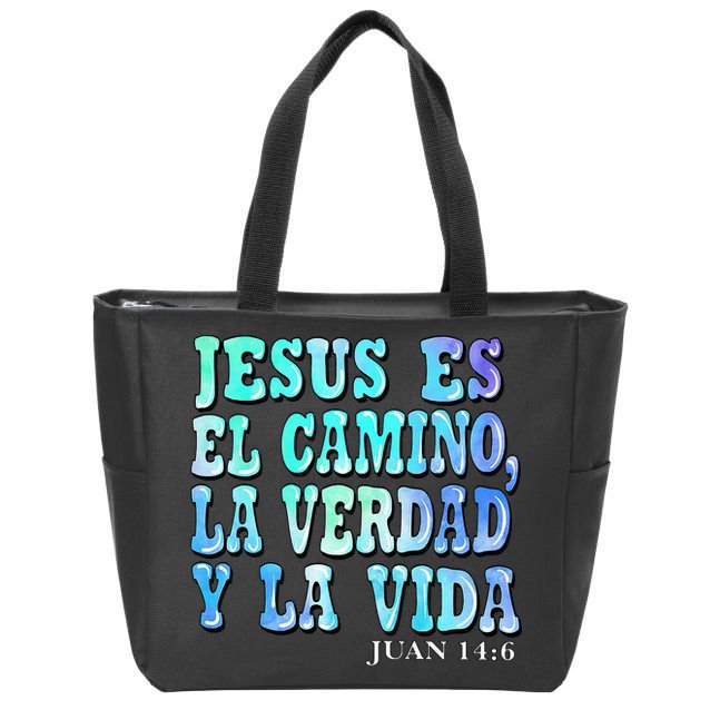 Jesus Es El Camino Premium Zip Tote Bag