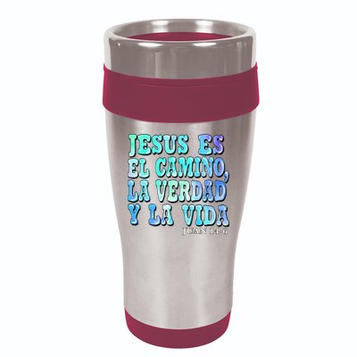 Jesus Es El Camino Premium 16oz Travel Tumbler
